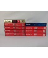 Sony Lot of 9 HF High Fidelity Blank Audio Cassette Normal Bias 5 - 90 &amp;... - £11.84 GBP