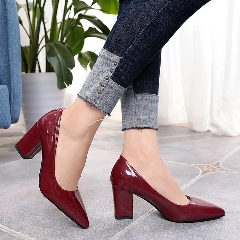 Sporting Shoes For Women High Heels 2022 Pointed Shallow Mouth Shoes Women&#39;s Thi - £23.82 GBP