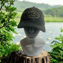 RMEF Rocky Mountain Elk Foundation Black Twill Adjustable Hunting Hat Cap - $14.87