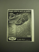 1958 Taylor&#39;s Down Maine Chukka Boot Ad - Swagger styled for sports car comfort - £14.78 GBP