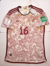 Hector Herrera Mexico 2022 World Cup Qatar Match Slim White Away Soccer Jersey - £67.78 GBP