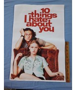 10 Things I Hate About You Movie Vinyl Canvas Poster 16&quot; tall Heath Ledger - $14.99