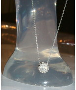 14K White Gold Diamond Round Pendant w/ 18&quot;L Chain, 0.25(TCW), 1.6 Grams... - $199.99