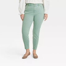 Women&#39;s Mid-Rise Skinny Stretch Ankle Jeans - Universal Thread Green 18/ 34 - £18.04 GBP