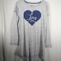 Victoria&#39;s Secret Love Heather Blue Long Top Women&#39;s Size S - £19.59 GBP