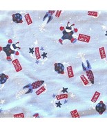 Space Cosmic Rocket Astronaut Kids Flannel Pillow Case Set Stars Planets... - £14.80 GBP