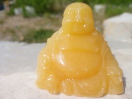 Laughing Buddha Handmade Jade Stone Home Decor Birthday Gift - £82.62 GBP