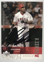 Garret Anderson Autographed 2003 UD Superstars Baseball Card - Anaheim Angels - £11.85 GBP