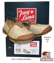 Tony Lama 2020 Renata Womens Shoes size 10 Beige Flats Casual TLC105L new in box - $29.95