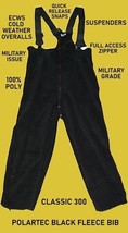 NEW POLARTEC BLACK FLEECE COLD WEATHER ECWS CLASSIC 300 BIB  MEDIUM SHOR... - $429.43 MXN