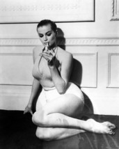 Anita Ekberg Sexy Pose Seated Smoking Cigarette Wearing Bikini 8X10 Photo - £8.40 GBP