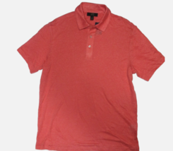 Club Room Men&#39;s Polo Shirt 100% Linen Size XLarge Color Antique Coral NW... - $36.58
