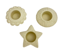 3 PartyLite Sea Drifters Candle Holders Tealight Votive P7103 Shells Starfish - £12.02 GBP