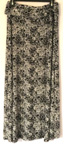 Robert Louis skirt size L women ankle length black &amp; white - $13.61