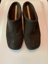 EASY SPIRIT Fabric Women&#39;s Brown Slip-on mules Shoes Sz 7.5 Med Rubber Sole - £8.50 GBP