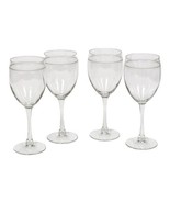 8pc Lot Crystal Wine Glasses Etched Glass Lines 8&quot; Tall MCM Mid-Century ... - £36.50 GBP