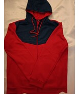 BW - Men Hoodie Sweatshirt &amp; Pants 2 Piece Red &amp; Navy Blue Long Sleeve S... - $25.99