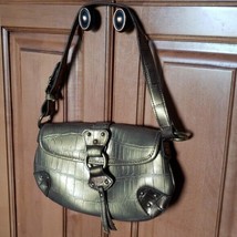 Nine West Shoulder Bag - Metallic Bronze with Leopard Print Lining - £10.96 GBP