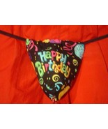 New Mens HAPPY BIRTHDAY Party Gift Gstring Thong Male Lingerie Underwear - £14.88 GBP