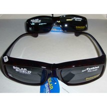 Solar Shield Polarized Sunglasses Fits Over,Size M Lot Of 2 ,Blocks 100 % UV NEW - £10.31 GBP