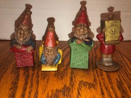 1987 Tom Clark Complete Set of 4 Signed Christmas Gnome G-I-F-T Figurines - £17.26 GBP