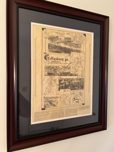 Illustrated Gettysburg 3 Day Battlefield Map in Elegant Frame - £56.80 GBP
