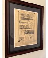 Illustrated Gettysburg 3 Day Battlefield Map in Elegant Frame - $71.06