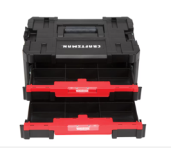 Heavy Duty Tool Box w/ 17-in 2-Drawer Organizer Storage Efficient Organization - £50.86 GBP