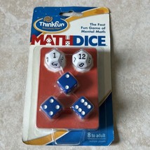 ThinkFun Math Dice Fun Game -Teaches Mental Math Skills -Kids Age 8 + sealed New - £4.55 GBP