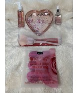 Pink Rose Cosmetic Make Up Brush Face Mask Oil Cleanser Heart Valentine ... - $40.60 CAD
