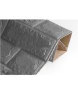 3D Wall Stickers Waterproof Silver gray Wallpaper For Bedroom Living Roo... - $7.94 CAD