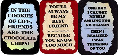 3 Friendship Saying 3" x 4" Refrigerator Magnets Christian Inspirational Family