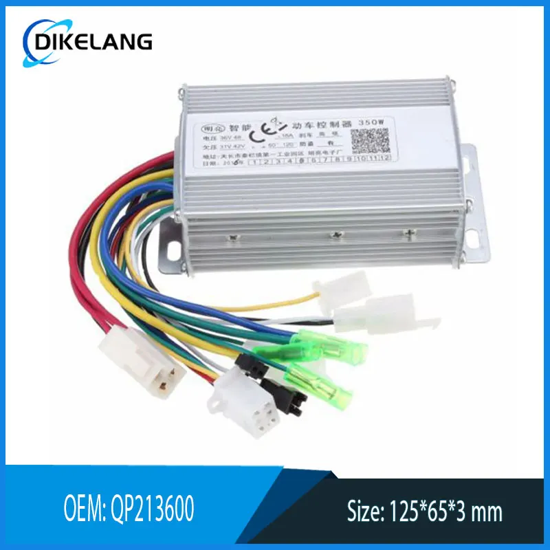 Waterproof 36V/48W 350W Brushless Motor Controller for Electric Scooter, Bicyc - £18.64 GBP