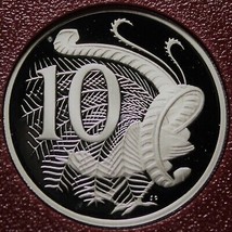Australia 10 Cents, 2005 Cameo Proof~Only 33,520 Minted~Lyrebird - $10.17
