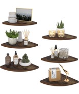Horlimer 6 Pack Wall Mount Floating Corner Shelf, Rustic Wood Corner, Ki... - €33,62 EUR