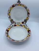 Vintage Mary Engelbreit Afternoon Tea Sakura Qty 2 Cereal Soup Bowls 7.5... - $24.74