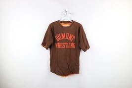 Vtg 70s Russell Athletic Mens M Faded Reversible Dumont Wrestling T-Shirt USA - £94.03 GBP