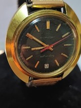 Hamilton gent`s  watch automatic 820005 self winding gold plated, working - $286.92