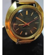 Hamilton gent`s  watch automatic 820005 self winding gold plated, working - $286.92