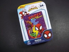 Spidey &amp; his amazing friends mini puzzle in tin 24 pcs New sealed - £3.18 GBP
