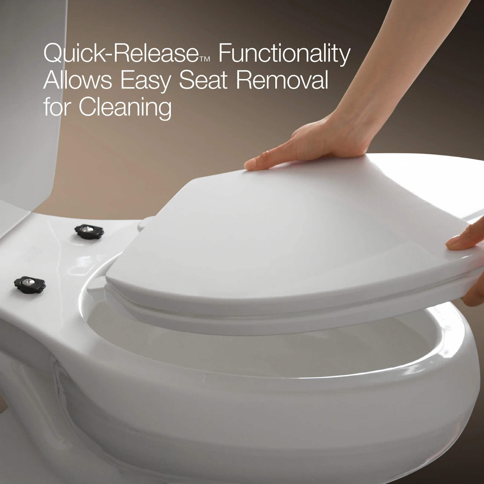 Kohler Layne QR REC35828-A-0 ROUND Toilet Seat Quiet Close Antimicrobial, White Item image 4
