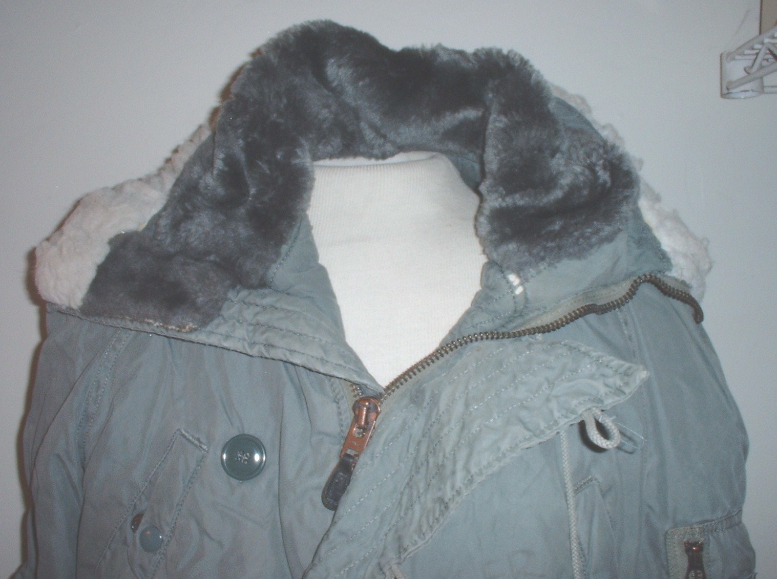 USAF US Air Force cold weather parka N-3B, MED, missing spec tag; 1980s ... - $125.00