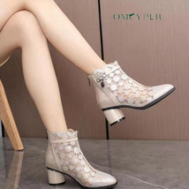Boots Women Summer Sexy Lace Design Fashion Plus Size 42 High Heels Sandals Ladi - £39.22 GBP