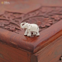 925 Sterling silver Elephant statue/ figurine sculpture article art865 - $59.39