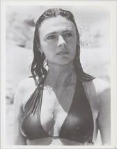 Jacqueline Bissett 1970&#39;s 8x10 photo in black bikini under shower - £7.47 GBP