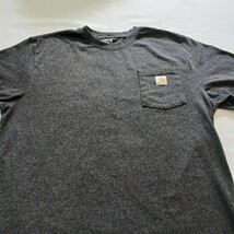 Carhartt Loose Fit K87-M Men’s Charcoal Gray T-Shirt Pocket Short Sleeve Size L image 7