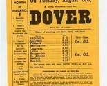 Victoria Station Lunch Menu 1970s Day Trip to the Sea Side DOVER Midland... - $17.86
