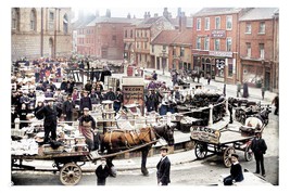 ptc9174 - Yorks - Doncaster Market Place, W.E. Cox&#39;s Grocery Stall - print 6x4 - £2.20 GBP