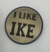 Vtg 1950’s Dwight Eisenhower ‘I Like Ike&#39;  Campaign Flasher Pin Button Pinback - £8.17 GBP