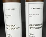 2 Bottles Korres Fresh Citrus Shampoo &amp; Conditioner 12.2oz Each - £37.32 GBP